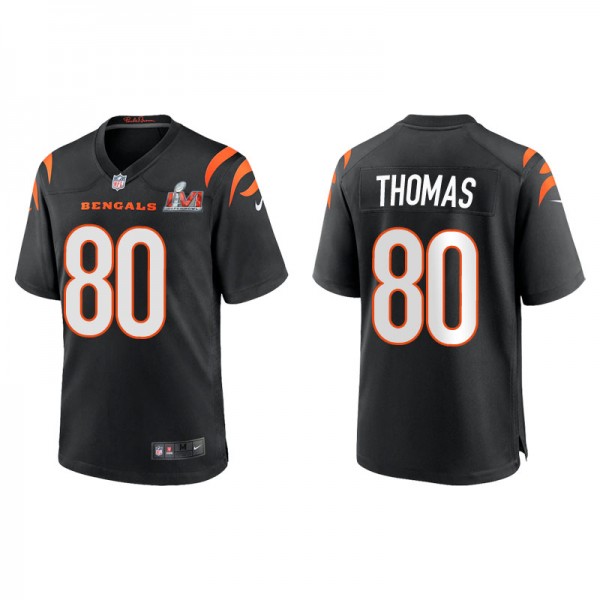 Men's Cincinnati Bengals Mike Thomas Black Super B...