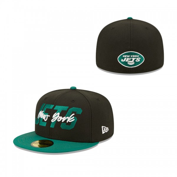 Men's New York Jets New Era Black Green 2022 NFL D...