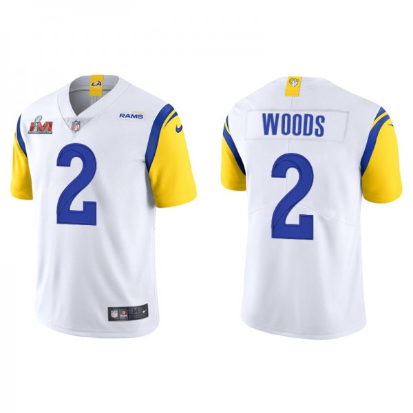 Men's Los Angeles Rams Robert Woods White Super Bo...