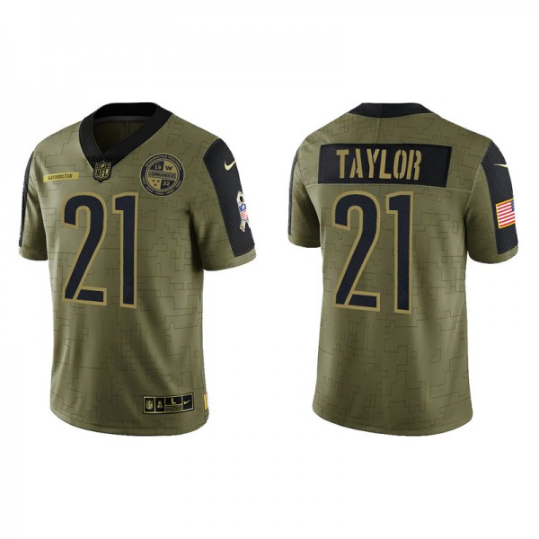 Men's Washington Commanders Sean Taylor Olive Salute to Service Limited Jersey