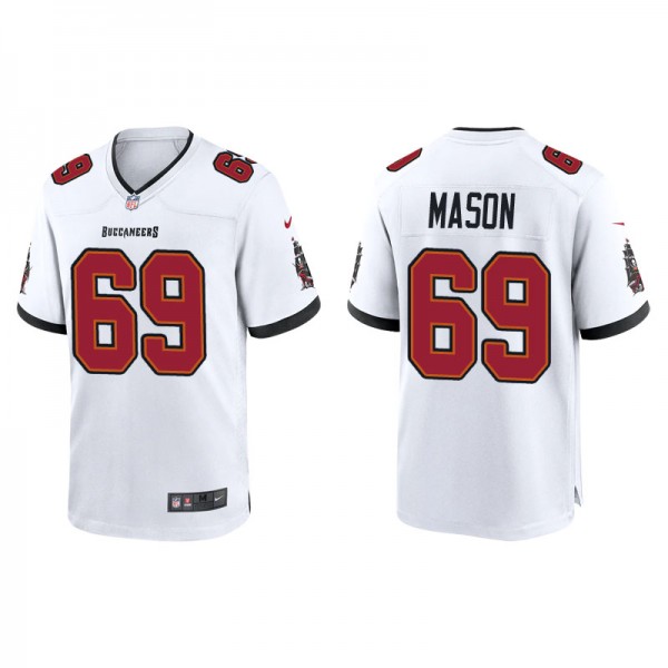 Men's Tampa Bay Buccaneers Shaq Mason White Game J...