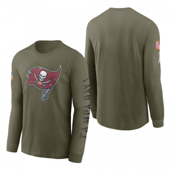 Men's Tampa Bay Buccaneers Olive 2022 Salute To Se...