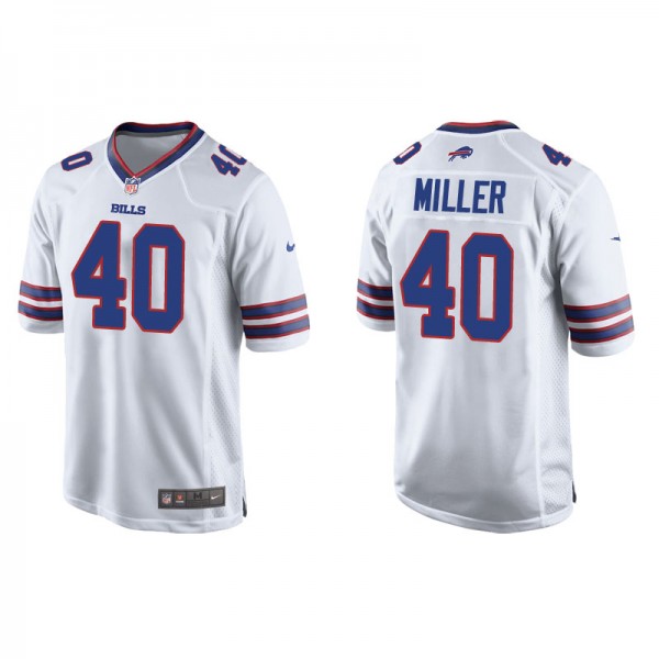 Men's Buffalo Bills Von Miller White Game Jersey