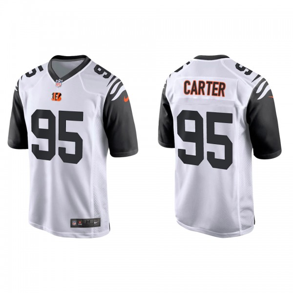 Men's Cincinnati Bengals Zachary Carter White Alte...