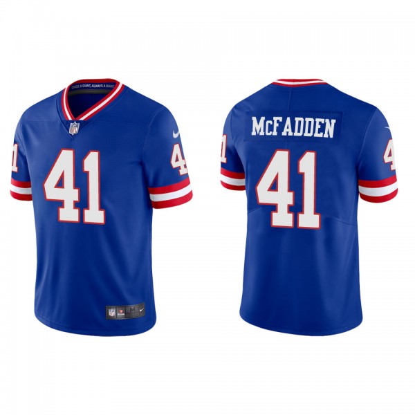 Men's New York Giants Micah McFadden Royal Classic...