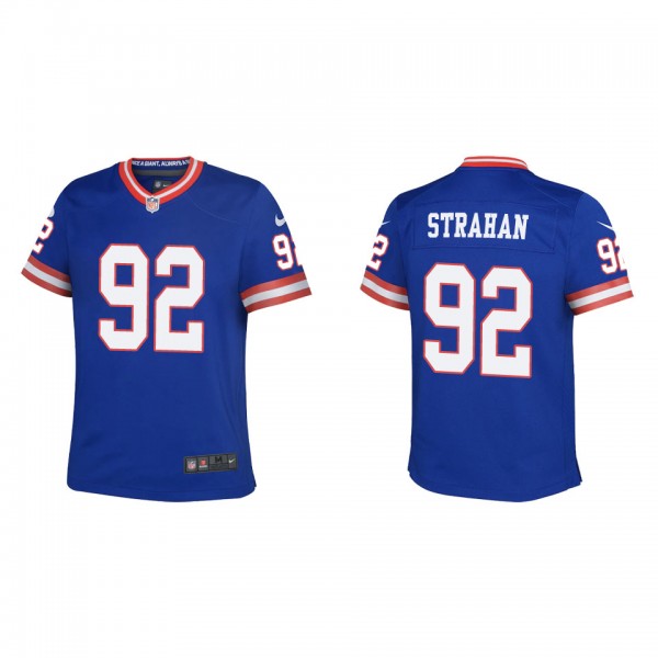 Michael Strahan Youth Giants Royal Classic Game Je...