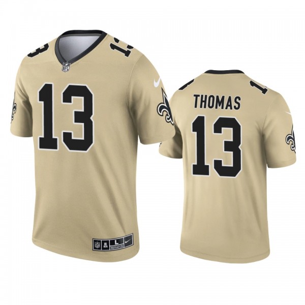 New Orleans Saints Michael Thomas Gold 2021 Invert...