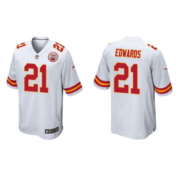 Men's Mike Edwards Kansas City Chiefs White Game J...