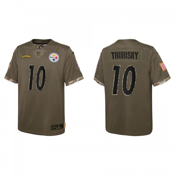 Mitchell Trubisky Youth Pittsburgh Steelers Olive ...