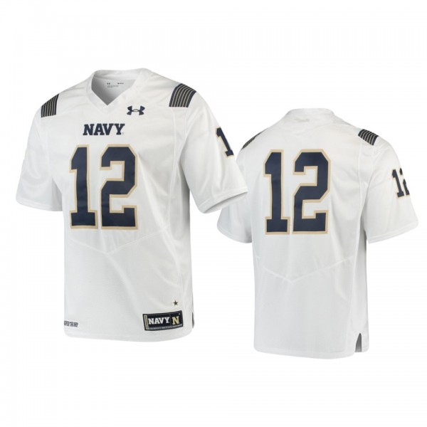 Navy Midshipmen #12 White College Football Premier...