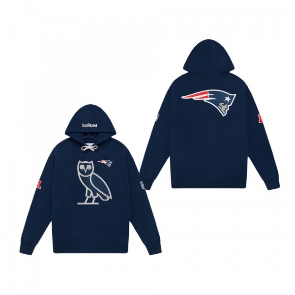 Men's New England Patriots OVO x NFL Navy OG Owl P...