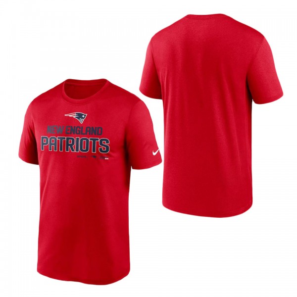 Men's New England Patriots Nike Red Legend Communi...