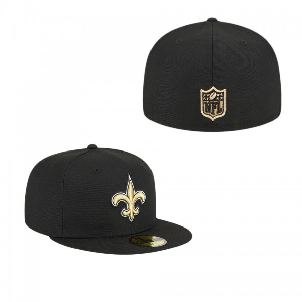 Men's New Orleans Saints Black Main 59FIFTY Fitted...