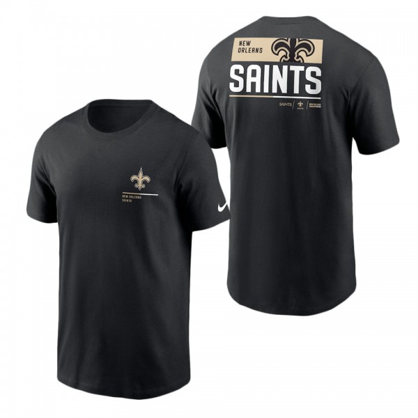 Men's New Orleans Saints Black Team Incline T-Shir...