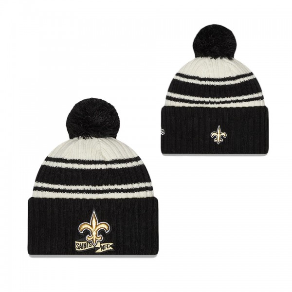 Men's New Orleans Saints Cream Black 2022 Sideline...