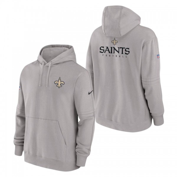 Men's New Orleans Saints Nike Gray Sideline Club F...