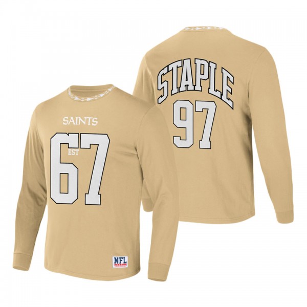 Men's New Orleans Saints NFL x Staple Gold Core Te...