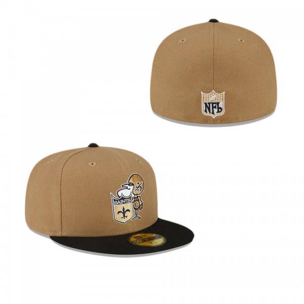 New Orleans Saints Throwback 59FIFTY Fitted Hat