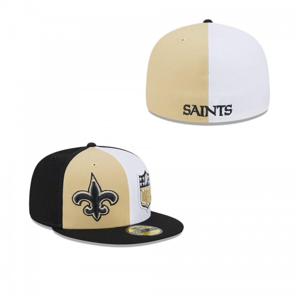 Men's New Orleans Saints Vegas Gold Black 2023 Sid...