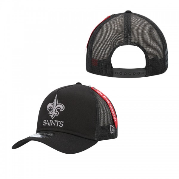 Men's New Orleans Saints x Alpha Industries Black ...