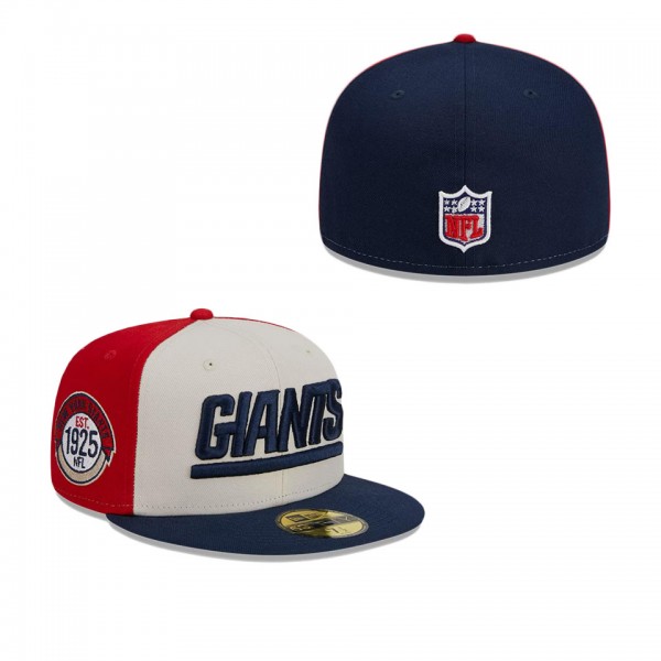 Men's New York Giants Cream Navy 2023 Sideline His...