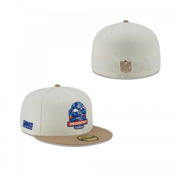 New York Giants Just Caps Camel Visor 59FIFTY Fitted Hat