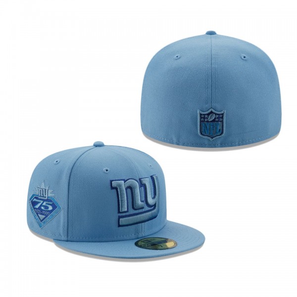 Men's New York Giants Light Blue 75 Years The Past...