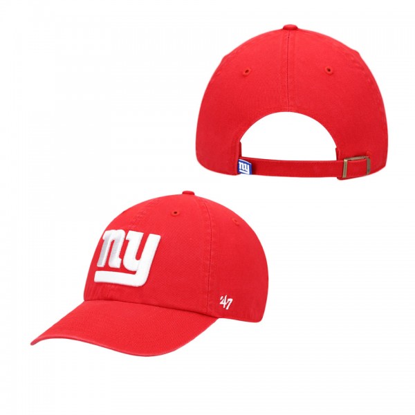 Men's New York Giants Red Secondary Clean Up Adjus...