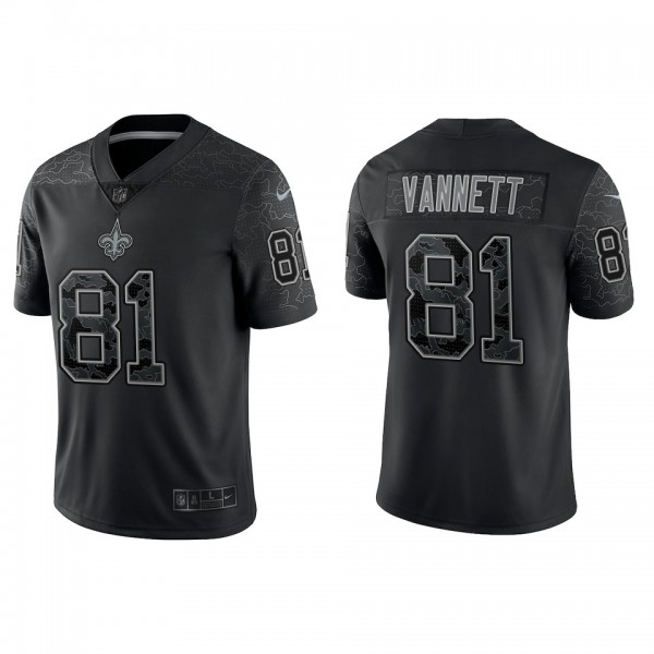 Nick Vannett New Orleans Saints Black Reflective L...