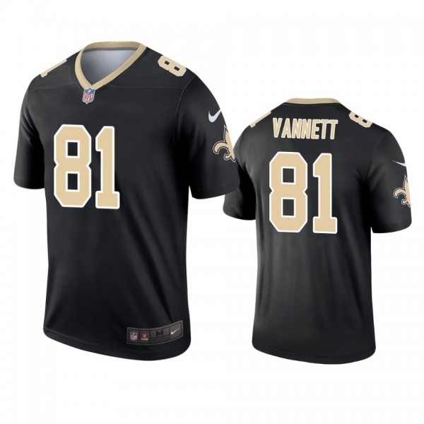 New Orleans Saints Nick Vannett Black Legend Jerse...