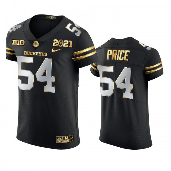 Ohio State Buckeyes Billy Price Black 2021 National Championship Golden Edition Jersey