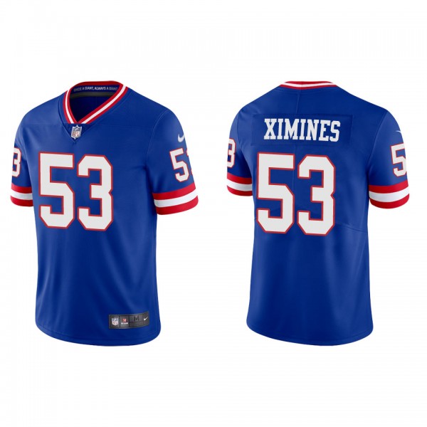 Oshane Ximines Giants Royal Classic Vapor Limited Jersey