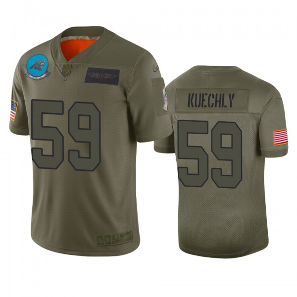 Carolina Panthers Luke Kuechly Camo 2019 Salute to...