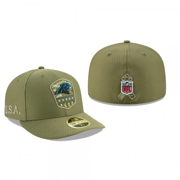 Carolina Panthers Olive 2019 Salute to Service Sid...