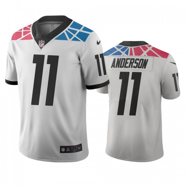Carolina Panthers Robby Anderson White City Edition Vapor Limited Jersey