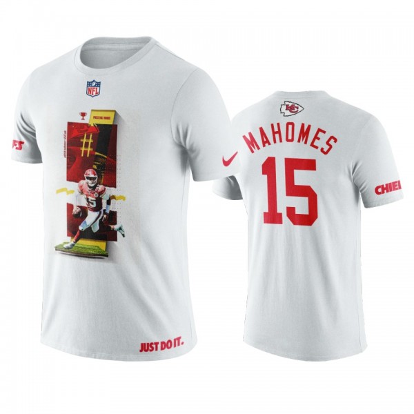 Kansas City Chiefs Patrick Mahomes White Graphic T-Shirt