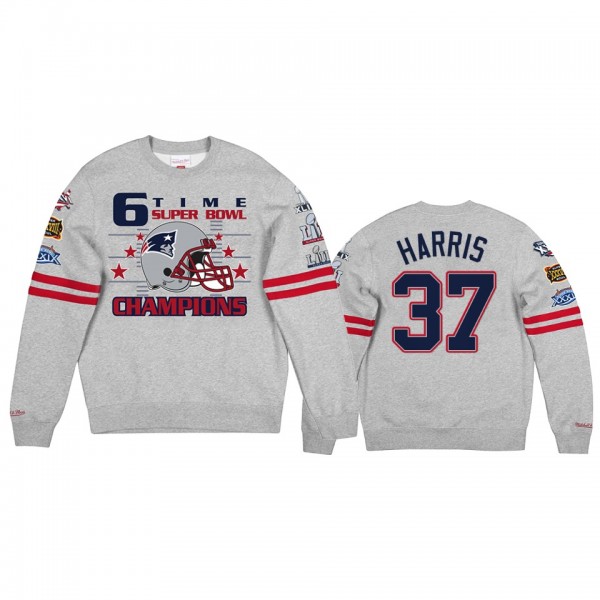 Men's New England Patriots Damien Harris Gray All ...