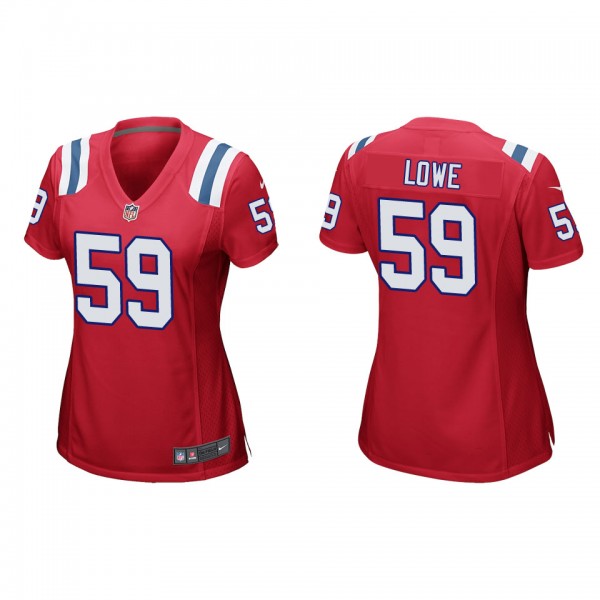 Women's New England Patriots Vederian Lowe Red Gam...