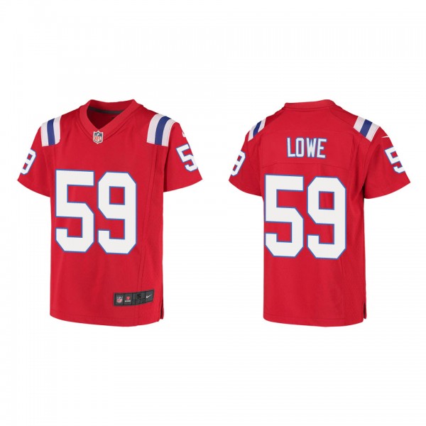 Youth New England Patriots Vederian Lowe Red Game ...