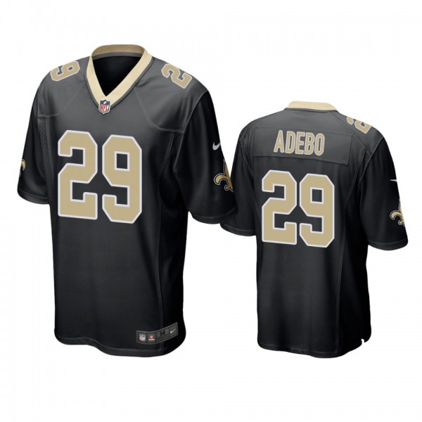 New Orleans Saints Paulson Adebo Black Game Jersey