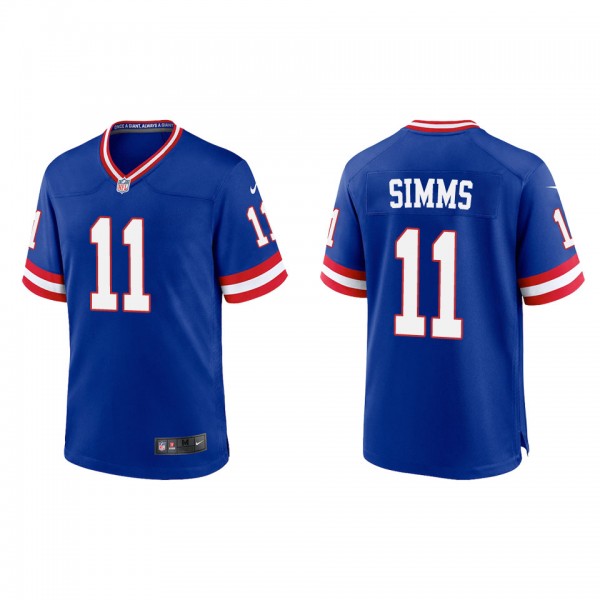 Phil Simms Giants Royal Classic Game Jersey