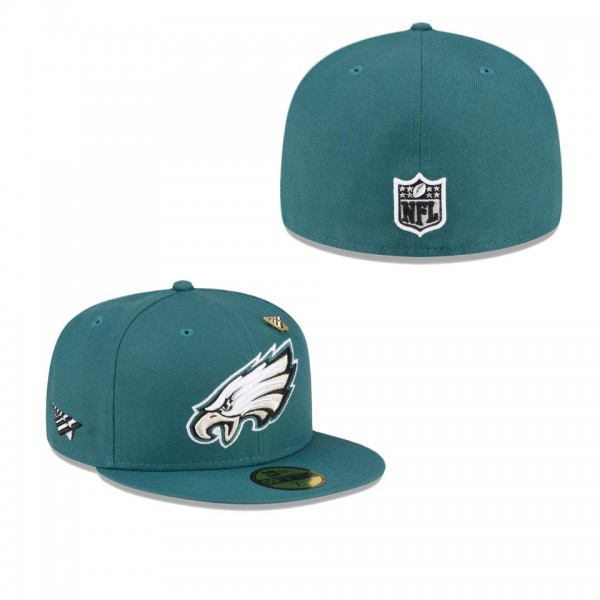 Men's Philadelphia Eagles x Paper Planes Midnight Green 59FIFTY Fitted Hat