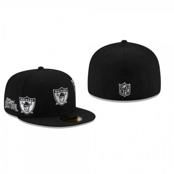 Las Vegas Raiders Black Just Don 59FIFTY Fitted Ha...