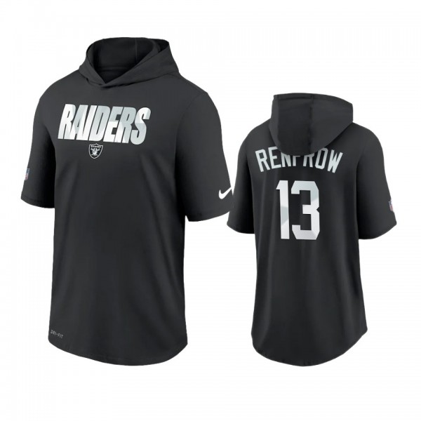 Las Vegas Raiders Hunter Renfrow Black Sideline Playbook Hoodie Performance T-Shirt