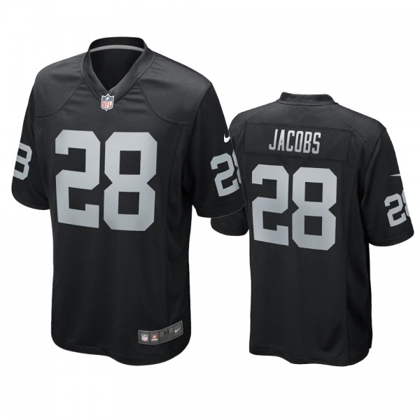 Las Vegas Raiders Josh Jacobs Black Game Jersey