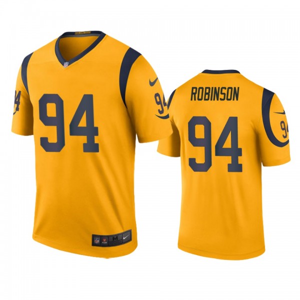Los Angeles Rams A'Shawn Robinson Gold Color Rush ...