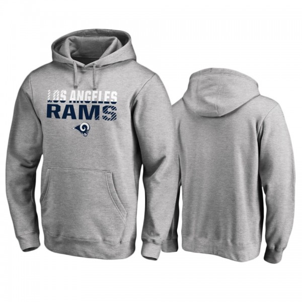 Los Angeles Rams Ash Iconic Fade Out Pullover Hood...
