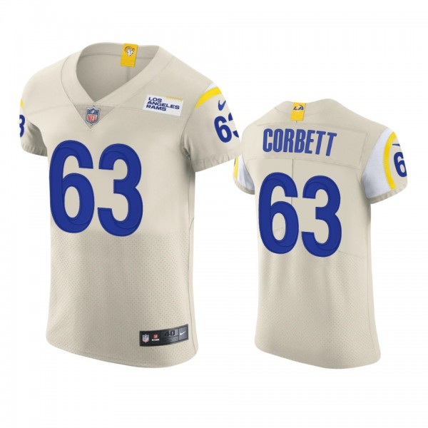 Los Angeles Rams Austin Corbett Cream Vapor Elite ...