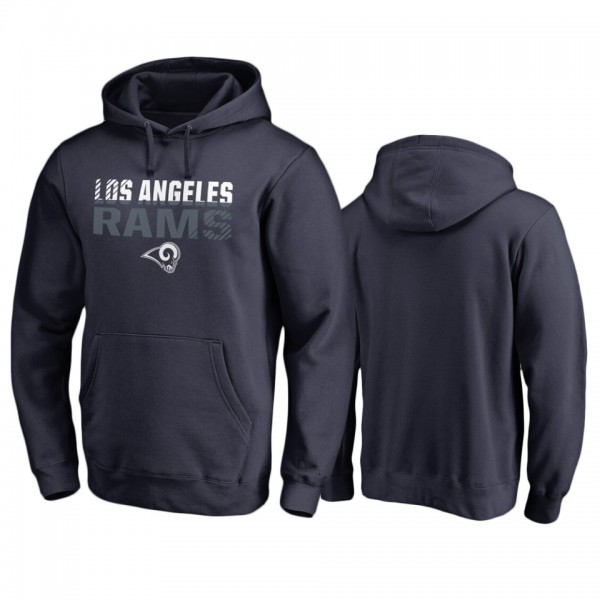 Los Angeles Rams Navy Iconic Fade Out Pullover Hoodie