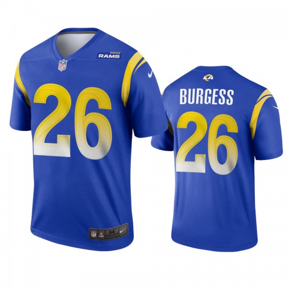 Los Angeles Rams Terrell Burgess Royal 2020 Legend...